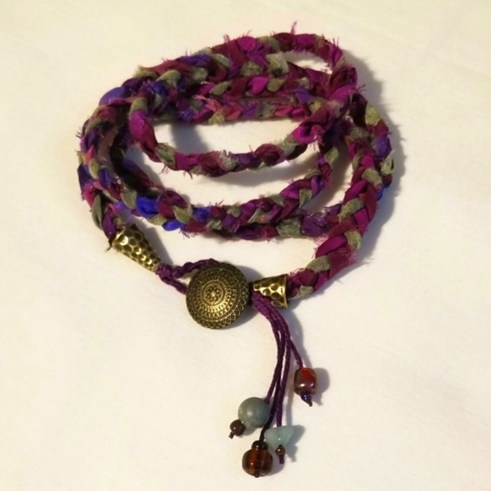 Hand Painted Silk Wrap Bracelets